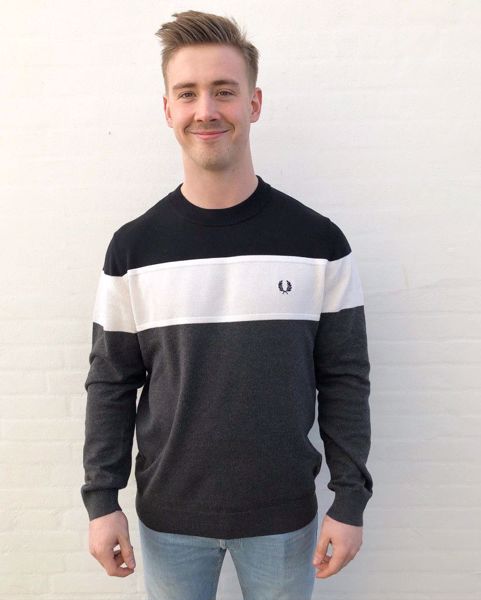 Fred Perry Panelled Jumper