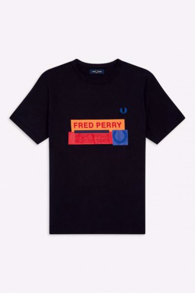 Fred Perry Mixed Graphic T-shirt