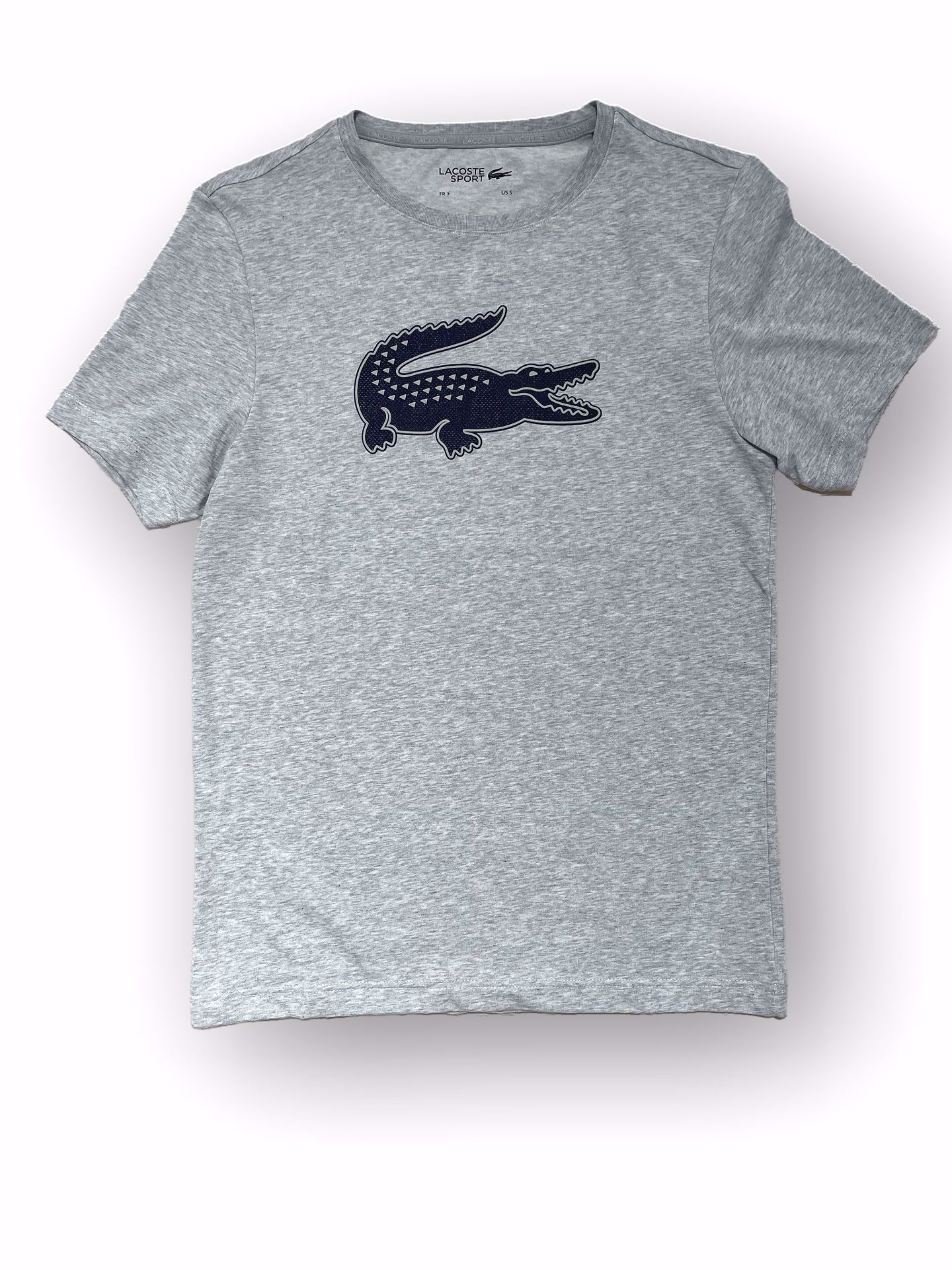 Trampe rookie overraskende Nu Men Shop. Lacoste Croco Logo T-shirt Grå