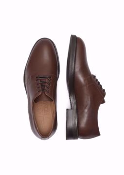 Billede af Selected Leather Derby Shoe Brun